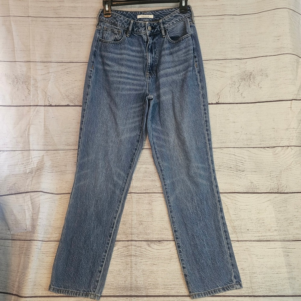 PacSun Size 26 Mom Jeans Light Wash 100% Cotton Tapered Leg High Rise 1110